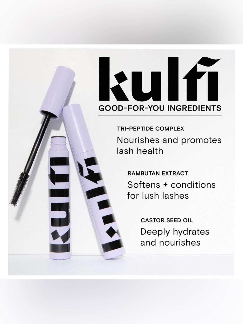 NIB Kulfi Badi Lash Volumizing Tubing Mascara - Black / Noir